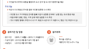 도서관 빅데이터를 활용한 이용자 도서추천 애플리케이션 네이밍 공모전