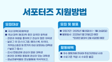  2025 경남관광박람회 대학생서포터즈 12기 모집 안내